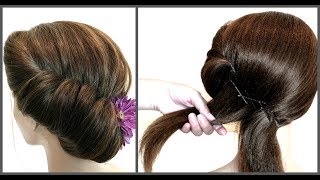 Легкий способ вечерней прически на короткие волосы.Easy way to evening hairstyles for short hair. Легкий способ вечерней прически на короткие волосы.Easy way to evening hairstyles for short hair.