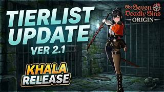 Tierlist Update: Khala - Update 2.1 [Seven Deadly Sins: Origin]