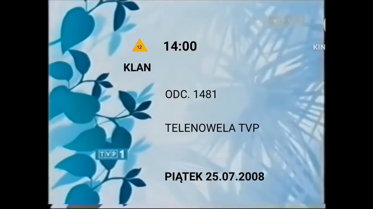 Jedynka - Program dnia 25.07.2008 (rekonstrukcja)