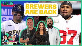 LIVE REACT: Brewers SNAP Losing Streak | Packers Trading for Dexter Lawrence!