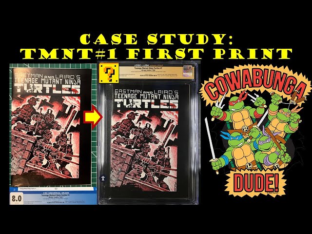 TMNT 1 FIRST PRINT Comic Book cleaning hot shot iron press CGC