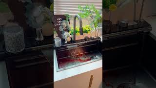Scratch-Proof Nano Sink with Hydropower LED🌡️#NanoArmorSink #SmartKitchen2025#stainlesssteelsink