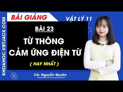 Video Từ thông. Cảm ứng điện từ - Bài 23 - Vật lí 11 - Cô... - youtube