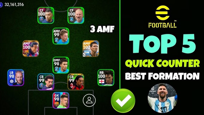 eFootballHUB on X: 3 AMF formations currently available for eF mobile  players. ➡️  ➡️   #eFootball2023  / X