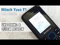 Hitech Yuva Y1 Budget Bar Phone Unboxing | Review