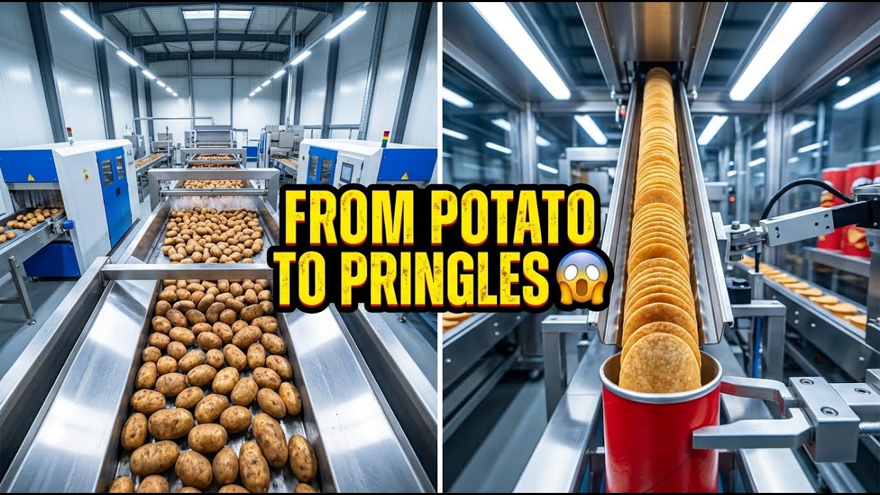 From Whole Potatoes to Perfectly Stacked Chips 😱 | Full Process