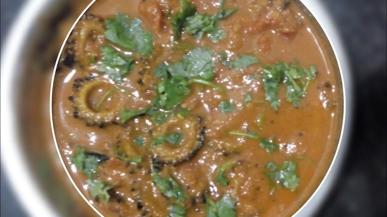 Bitter Gourd Masala Curry Recipe Foodies World YouTube