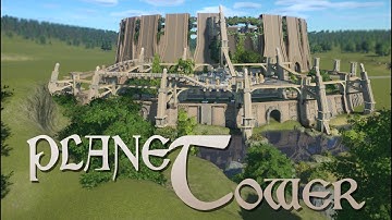 Planet Coaster - Planet Tower (2) Supports & Terraforming (ft. Uthris)