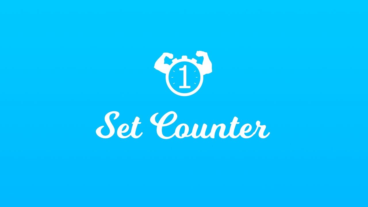 Set Counter - Healthy Fitness Workout Personal Trainer Exercise Number ...