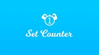 Set Counter - Healthy Fitness Workout Personal Trainer Exercise Number Counter Trailer HD screenshot 2
