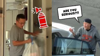 Funny Pranks : Funny Air Horn Prank 2