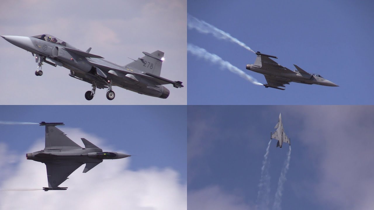 18/07/14 RIAT 2018 | Swedish Air Force JAS-39C Gripen Flying Display at Day 2