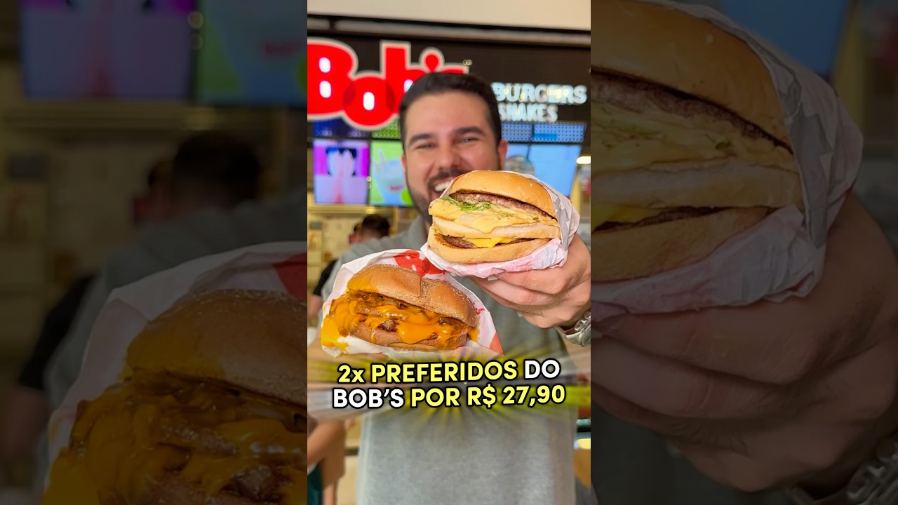 🤩2 Preferidos do Bob’s por R$27,90!! 😱 Também curtiu?? Em NATAL RN