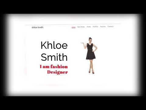 Khloe Smith - Personal Portfolio Resume Landing Page Template