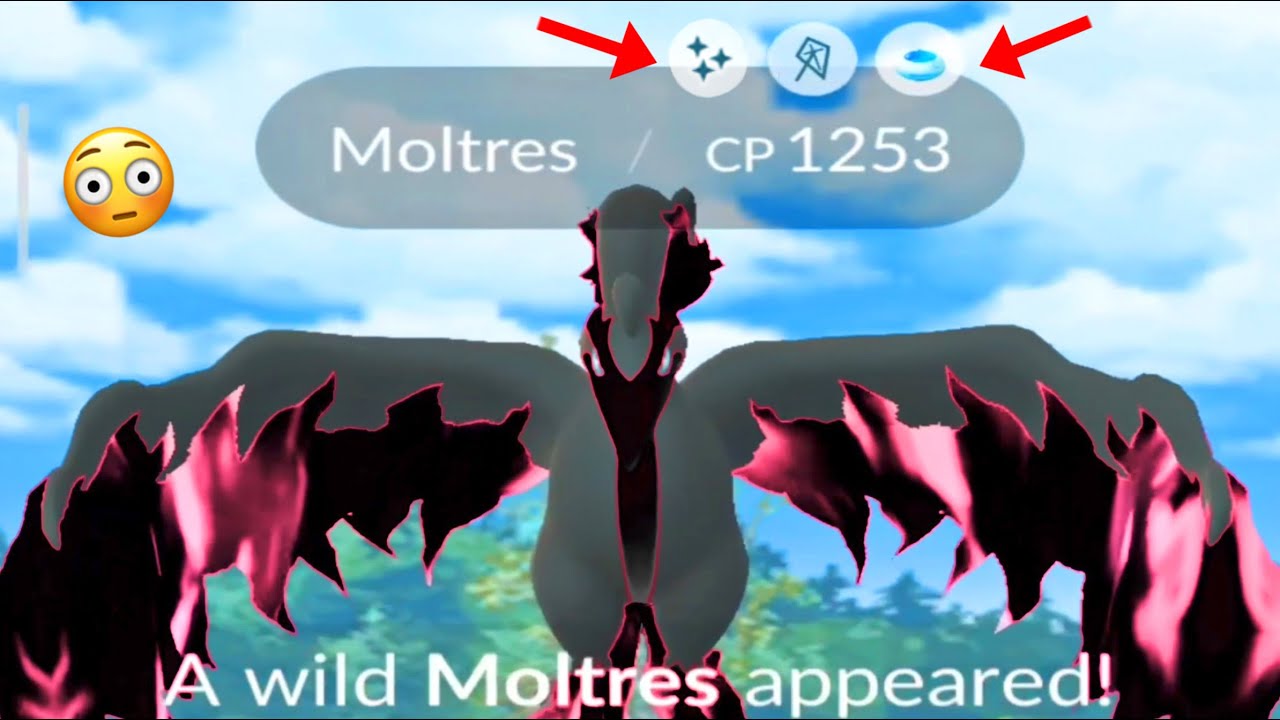 A Found Shiny Moltres in pokemon go 