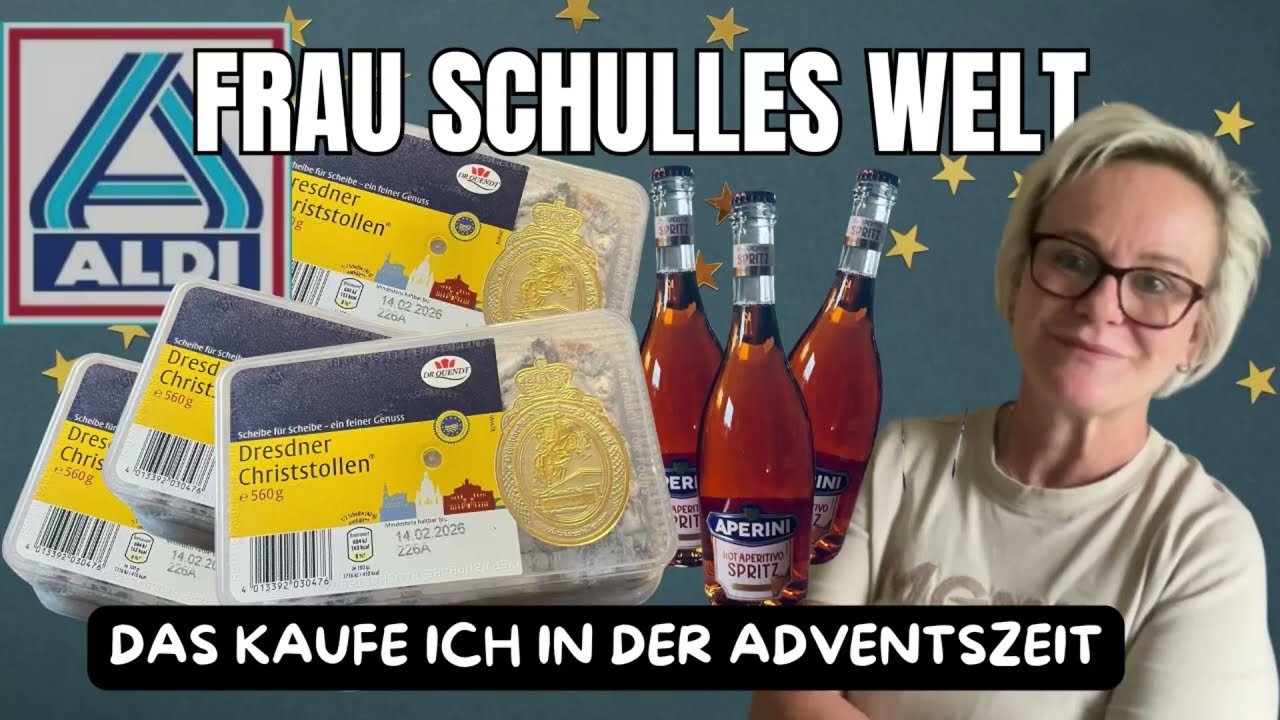 Aldi Weihnachts-Haul 🎄 Dresdner Stollen & Hot Aperol Sprizz im Test!“