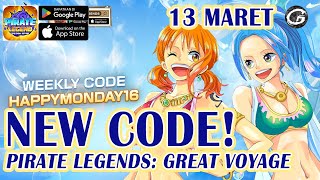 WEEKLY CODE PIRATES LEGENDS: GREAT VOYAGE GIFTCODES 13 MARET 2024 | HOW TO REDEEM (ANDROID/IOS) screenshot 2