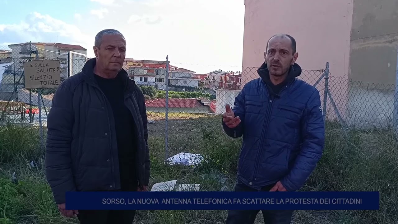 SORSO, LA NUOVA ANTENNA TELEFONICA FA SCATTARE LA PROTESTA DEI  CITTADINI 05 03 2025