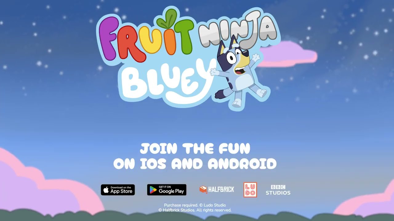 Bluey возвращается в дополнении Bluey x Fruit Ninja