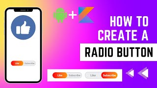 How to create a radio button in android studio || Kotlin || UI/UX || Tutorial