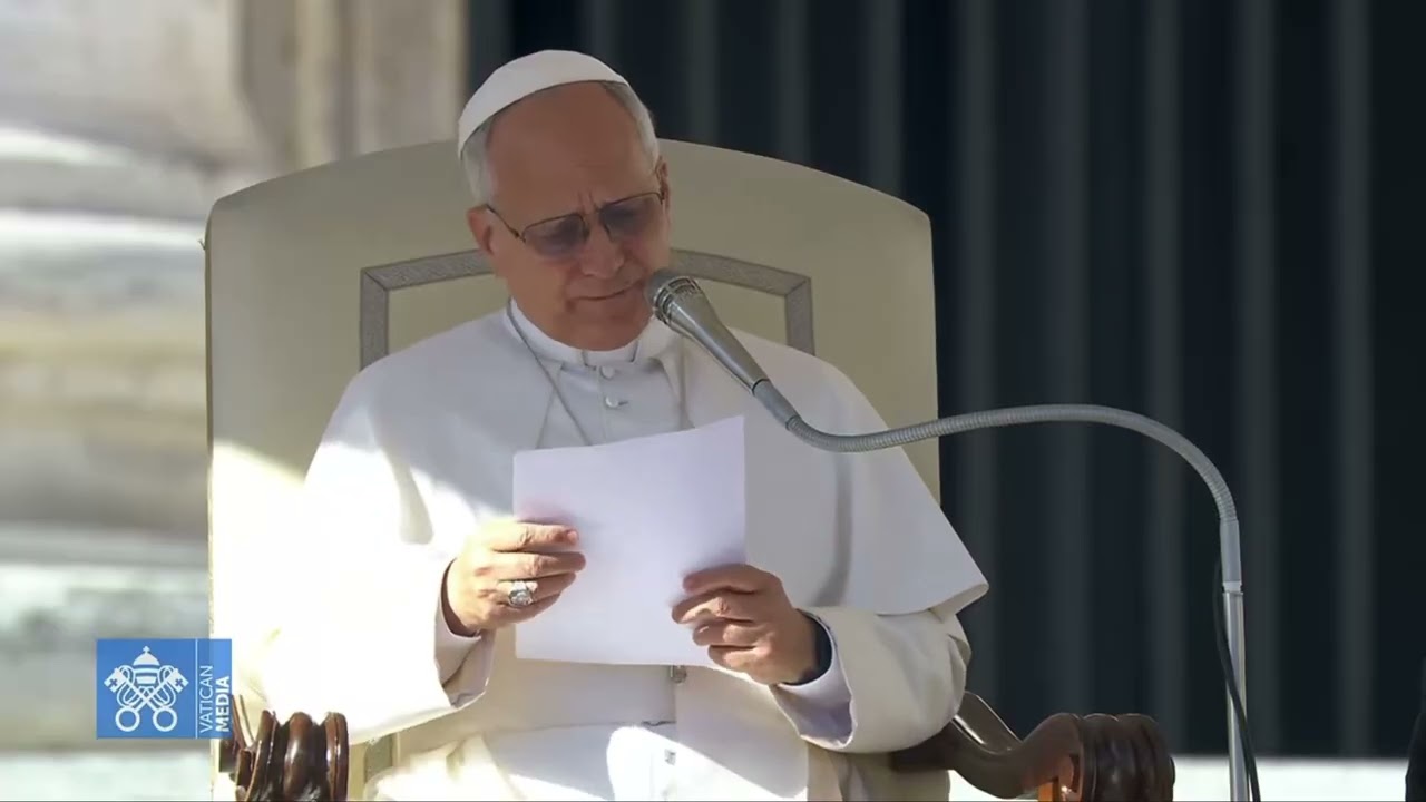 Папа Лев XIV сегодня на аудиенции по-английски!