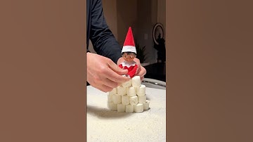 When dad is in charge of Elf on a Shelf. Frozen snowball fight. #elfontheshelfideas #shorts
