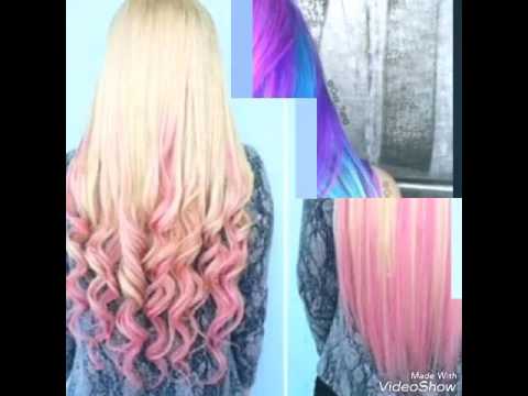 رمزيات صبغات شعر ملونه Youtube