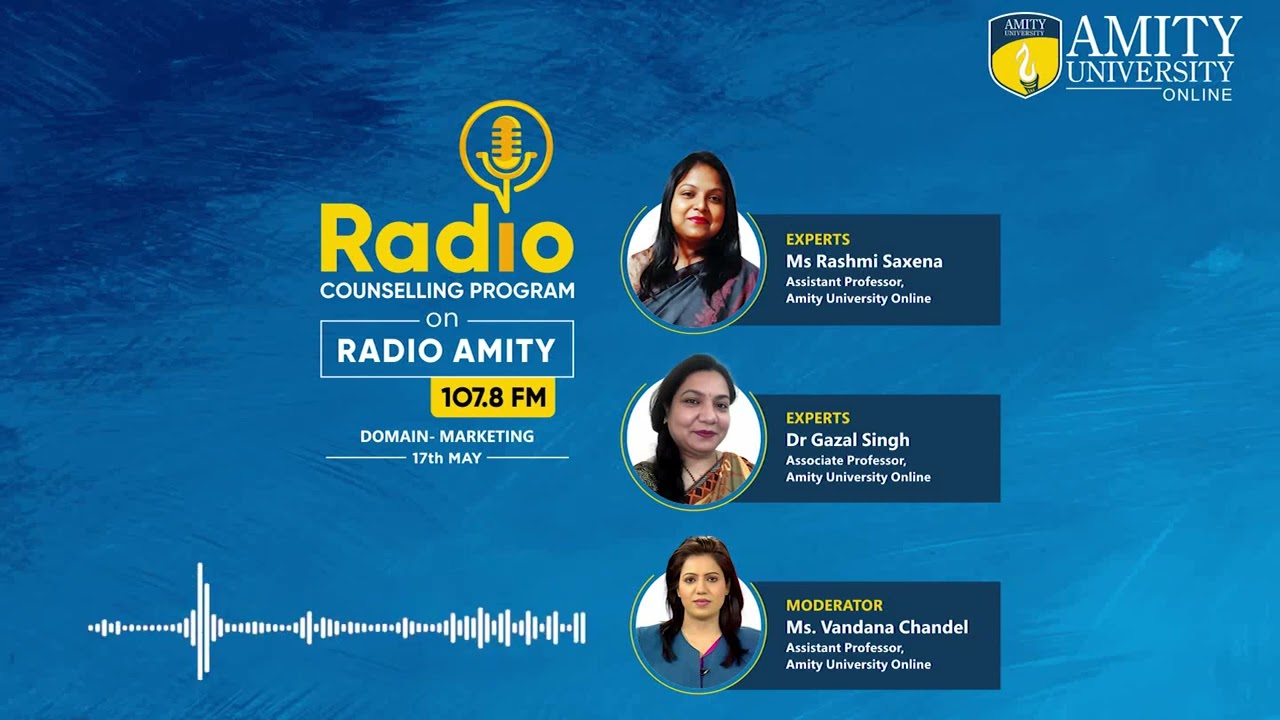 Digital Marketing & Recent Trends | Radio Show by Amity University Online | Radio Amity 107.8FM