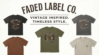 FadedLabel Co Retro Vintage Designs 70s 80s 90s Nostalgia Classic Graphic Tees Retro Vibes Tees