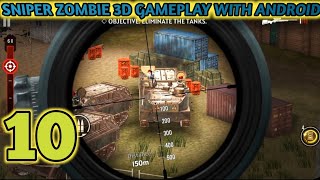 Sniper Zombie 3D Gameplay with Android phone | Zombie shooting games | part-10 screenshot 1