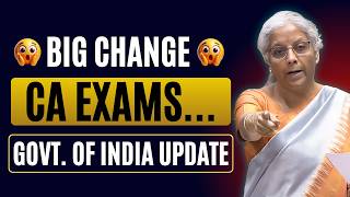 Breaking News ICAI System खत्म?😮 | Govt. of India New Authority for CA, CMA, CS Exams | Big Update