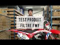 Test 2  test du filtre  air fwf  motocross sable