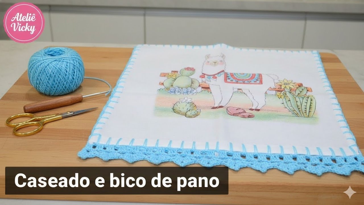 Caseado e bico de pano de prato rápido e fácil #7