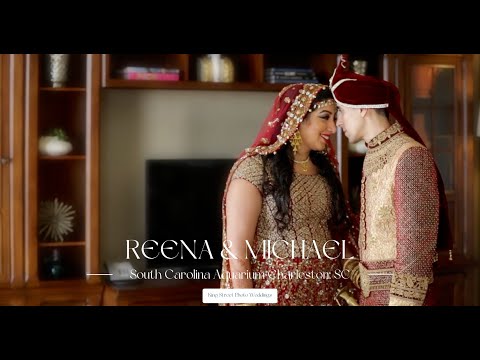 Reena & Michael Indian Wedding, Charleston Marriott & South Carolina Aquarium