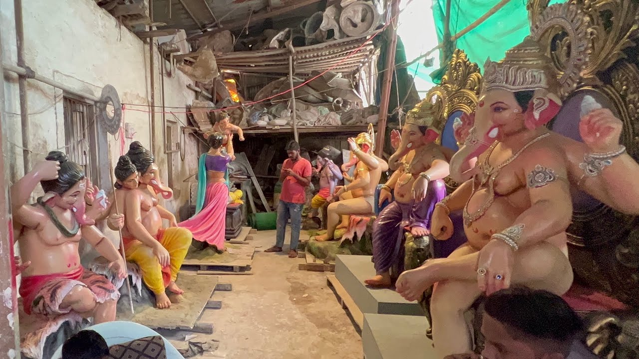 Aniket mistry's workshop part 2 /  small glimpse of Umiya sculpture art / vadodara ganesh utsav 2022