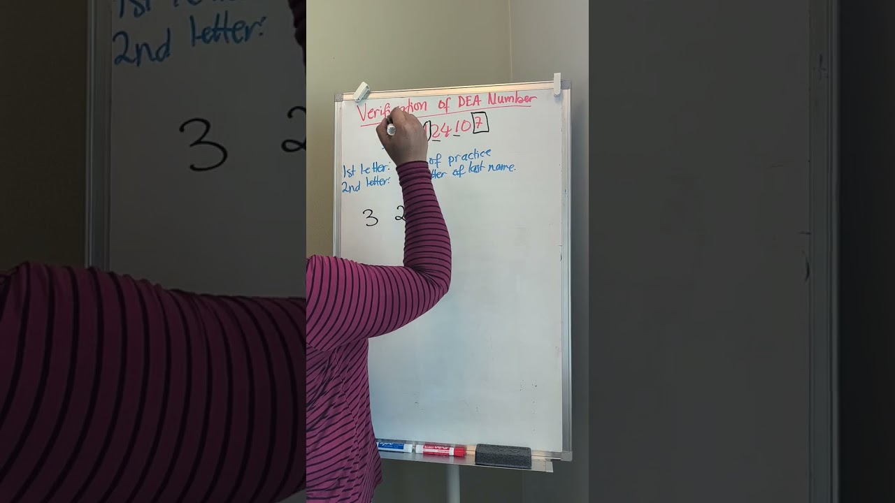 DEA number calculation 