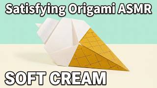 Satisfying Origami ASMR | Soft Serve Ice Cream Paper Folding | Relaxing Paper Art for Sleep screenshot 4
