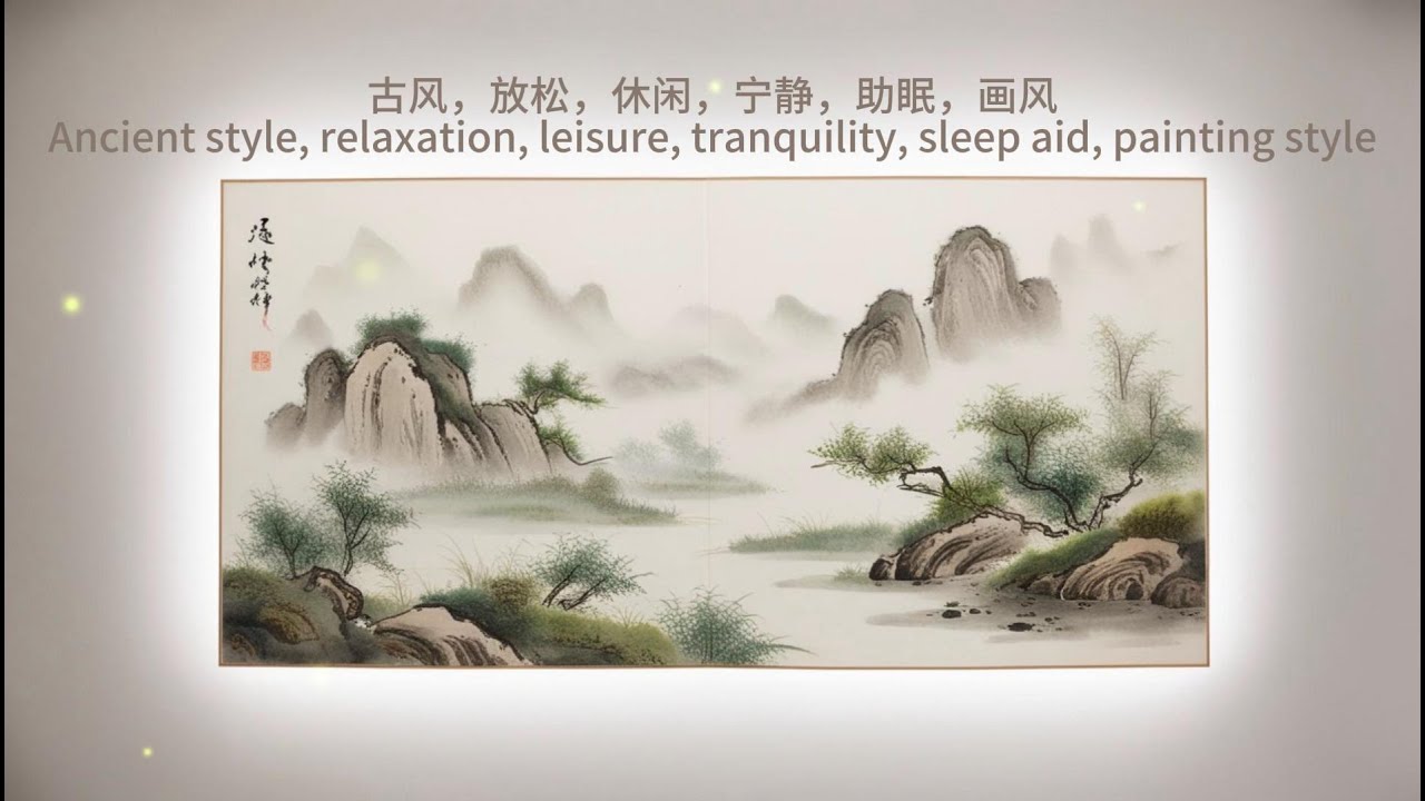 放松，解压，休闲，宁静，助眠，冥想 ，画风relaxation, stress relief, leisure, tranquility ...