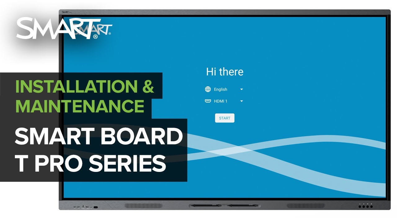 Установка интерактивного дисплея SMART Board T Pro серии (2025)