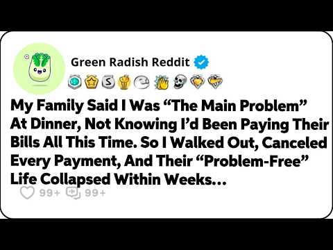 My Family Said I Was “The Main Problem” At Dinner, Not Knowing I’d Been… Reddit Relationship Story