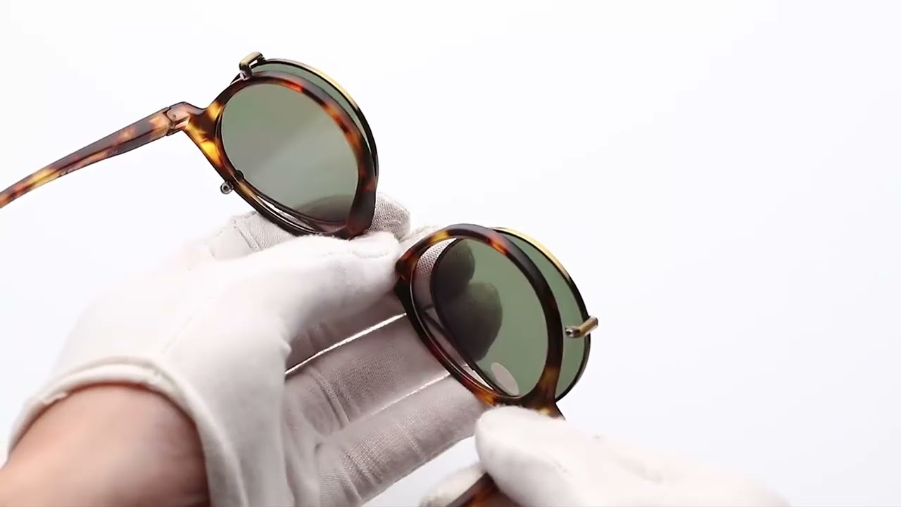 ZENOTTIC 2025 Fashion/Retro Clip On Sunglasses (Anti Blue Light