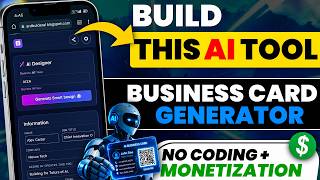 Build AI Business Card Generator Website with QR Codes & Ad Monetization (Free Method)