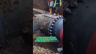 No Machines. Just Skill. Watch This Pipe Connection #worker #process #amazing #skills #heavyindustry
