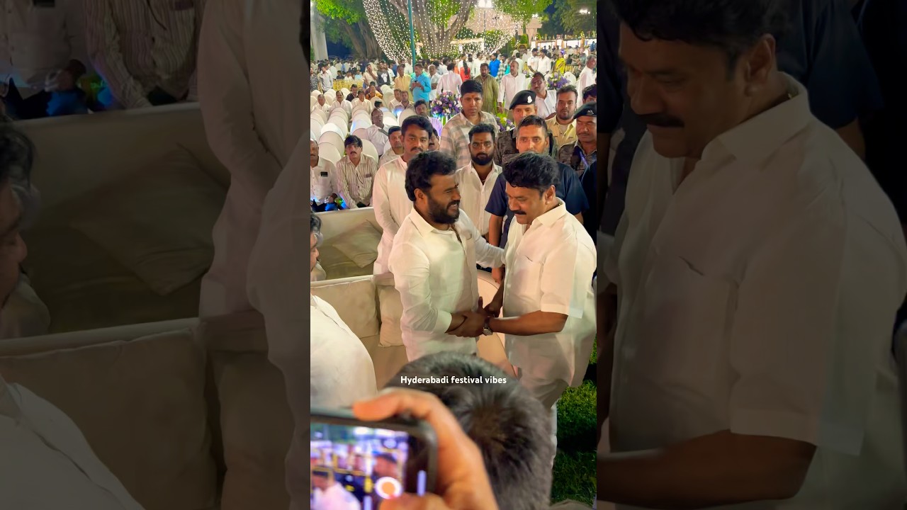 Ramchandra Yadav & talasani Srinivas Yadav ￼brother son reception