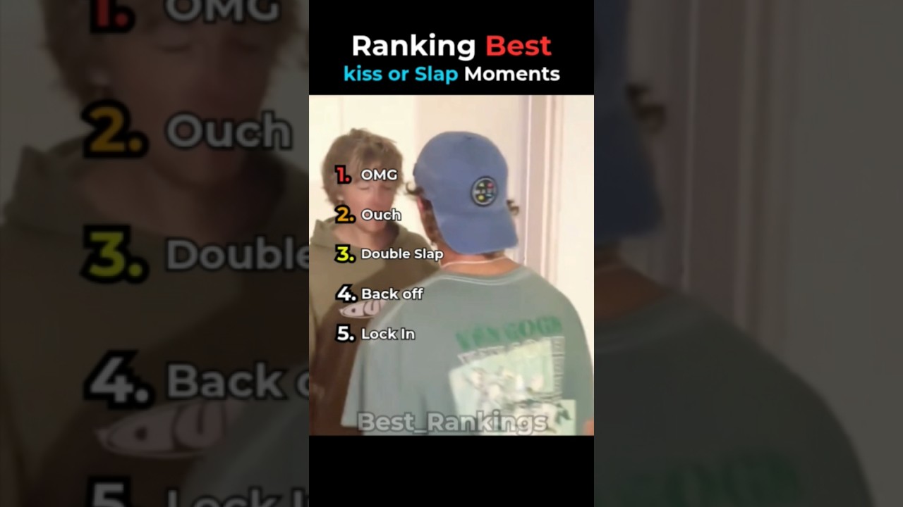Ranking Best Kiss or Slap Moments😂 