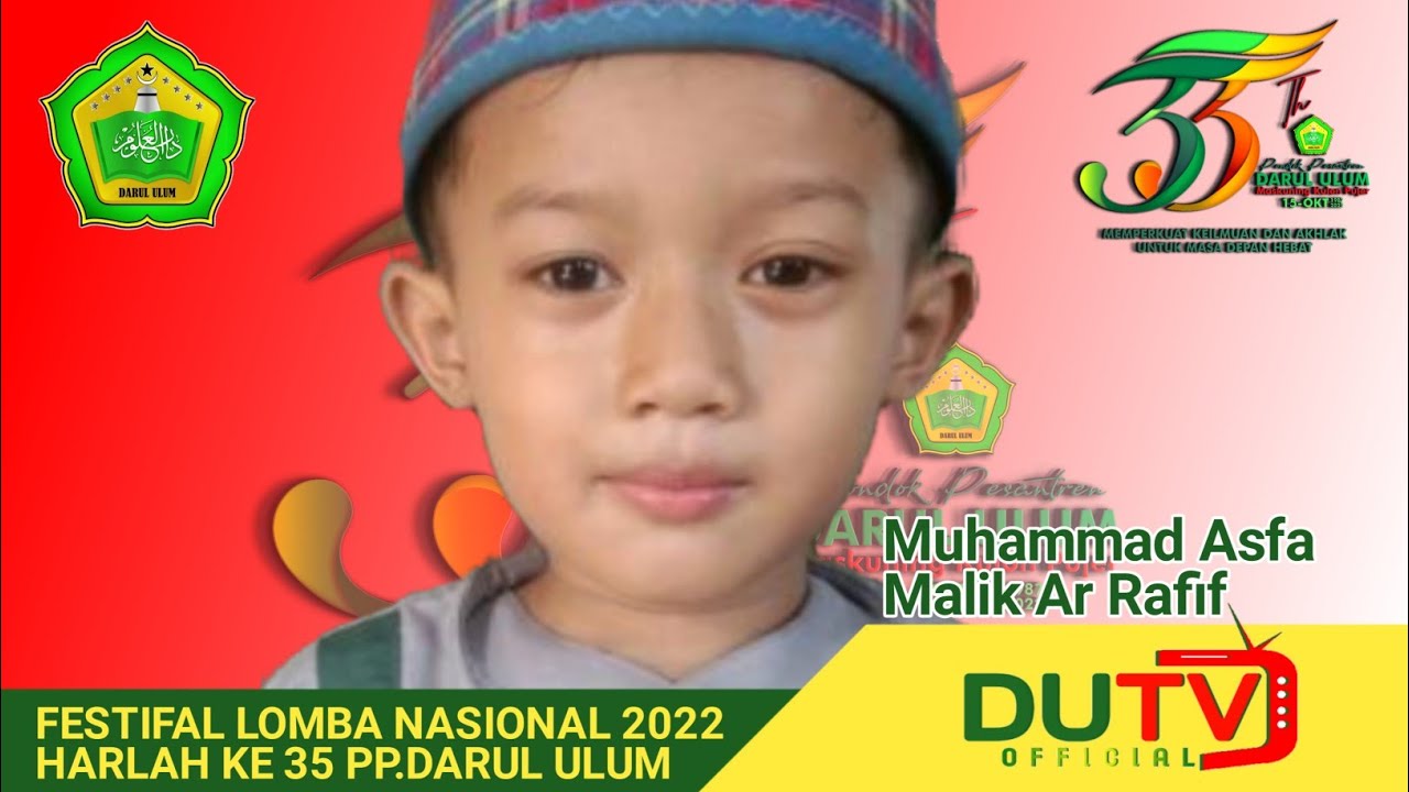 Muhammad Asfa Malik Ar Rafif Lomba Tahfidz Juz 30 YouTube