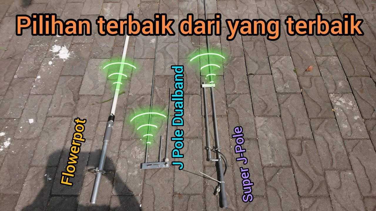 Flowerpot vs J-Pole Dualband vs Super J-Pole test by YC2YIZ