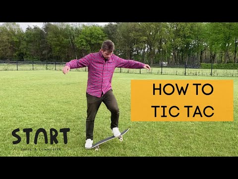TIC TAC SKATEBOARD TURNING GAME CHANGER FOR BEGINNERS PRACTICE WITHOUT FALLING !