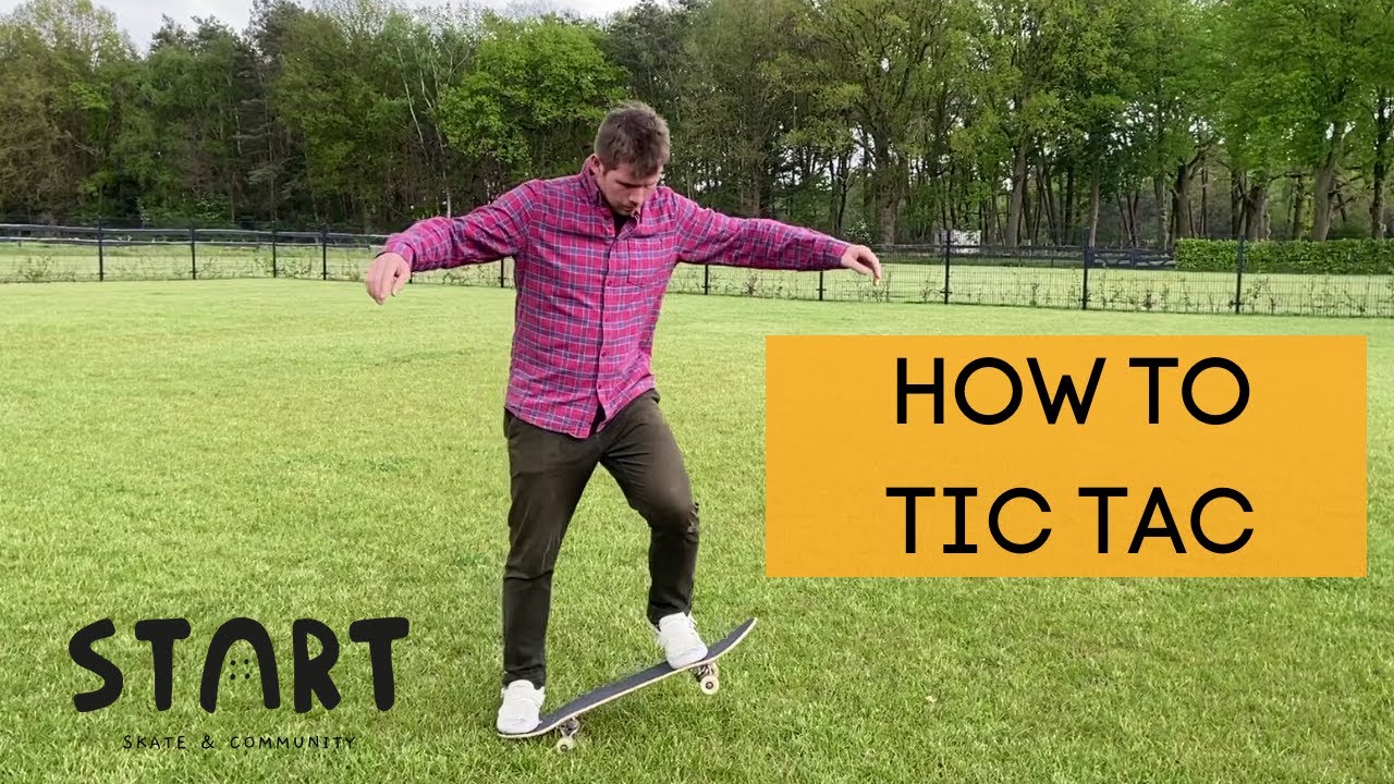 Tutorial: tic tac skateboard turning game changer for beginners practice  without falling. | StartSkate