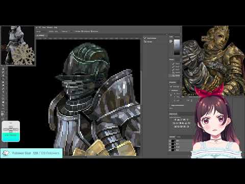 [full process] Draw Ostrava of Boletaria from Demon’s Souls #pixelart [part3]